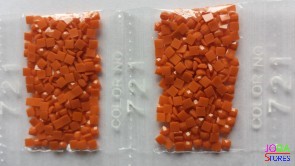 Nummer 721 vierkante steentjes (klein)