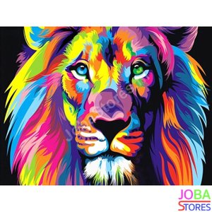 Diamond Painting Lion coloré 30x40cm